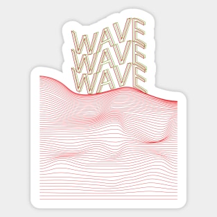 Dynamic Line Wave Sticker